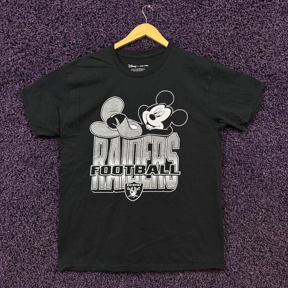 Disney x Las Vegas Raiders Mickey Mouse Oversized T-Shirt M - Picture 1 of 4